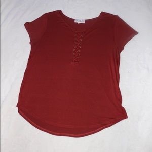 Burnt Orange Pink Republic Top